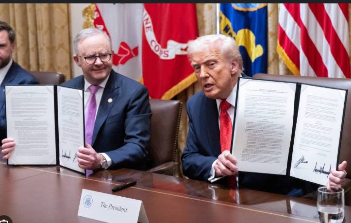 US, Australia sign rare earths deal as Trump promises submarines