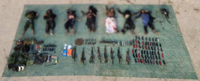 Eight Indian sponsored Khwarij terrorists killed in Tank IBO