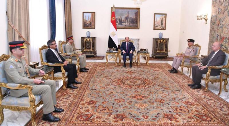 Field Marshal Gen Asim Munir calls on Egyptian President al-Sisi in Cairo: ISPR