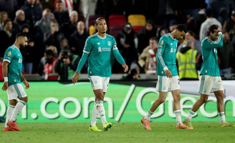 Liverpool suffer fourth consecutive Premier League defeat at Brentford