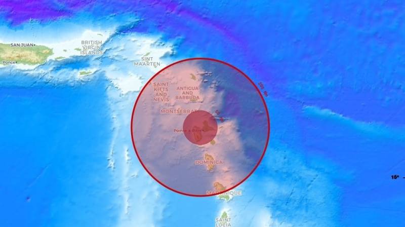 Magnitude 6.5 earthquake hits east of Guadeloupe