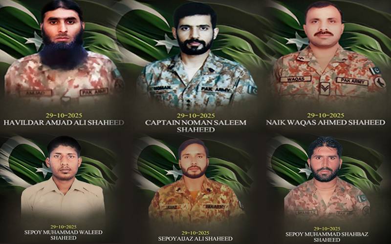 Captain among 6 soldiers martyred, seven khawarij killed in Kurram IBO