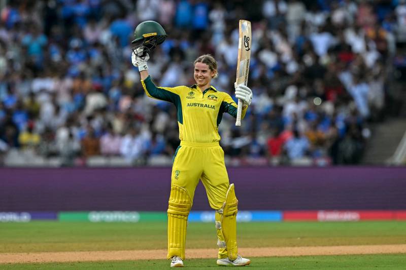 Litchfield ton guides Australia to 338 in World Cup semis