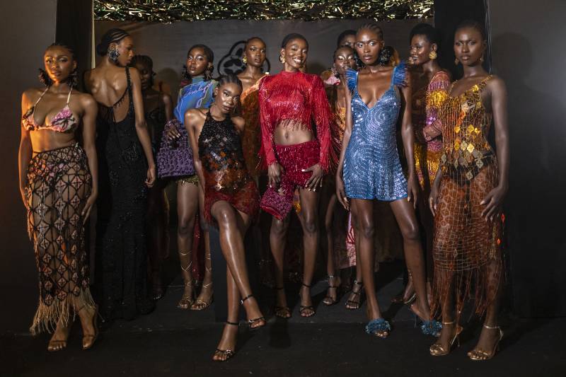 Nigerian designer embraces 'clashes' and 'chaos' at Lagos Fashion Week