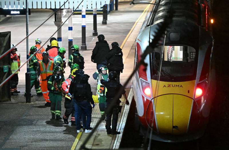 'Heroic' worker praised as man charged over UK train stabbings