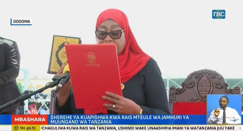 Tanzania president sworn in as opposition says hundreds killed in protests