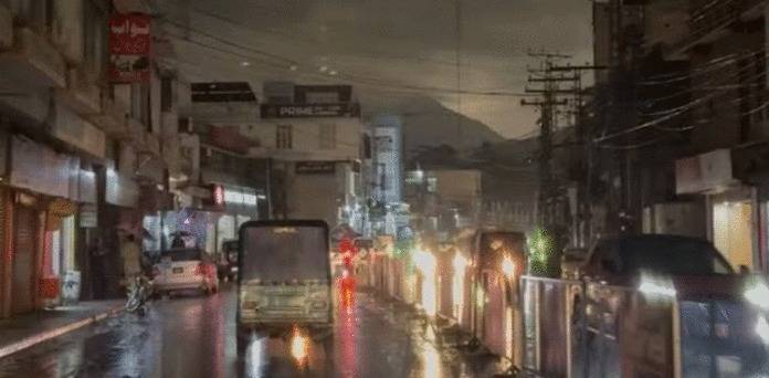 Heavy rain and hailstorm turn day into night in Swat