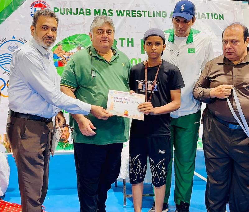 Students excel at Mas-Wrestling competition in Lahore