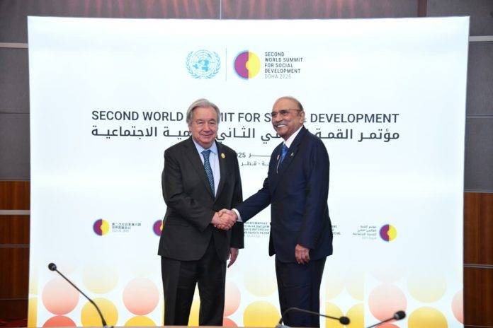 Zardari underscores UN’s role in promoting peace, equity, prosperity in meeting with Guterres