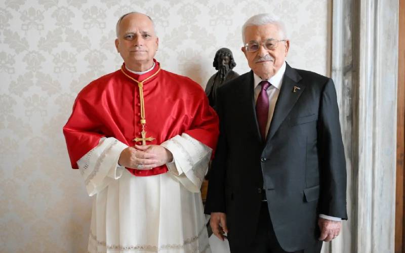 Pope Leo receives Palestinian president Abbas at Vatican