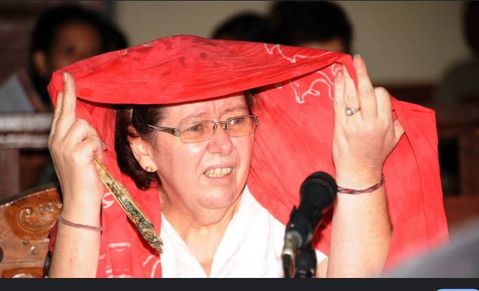 UK grandmother on Indonesia death-row flies home