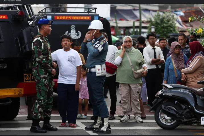 Blast injures 54 near school in Indonesian capital