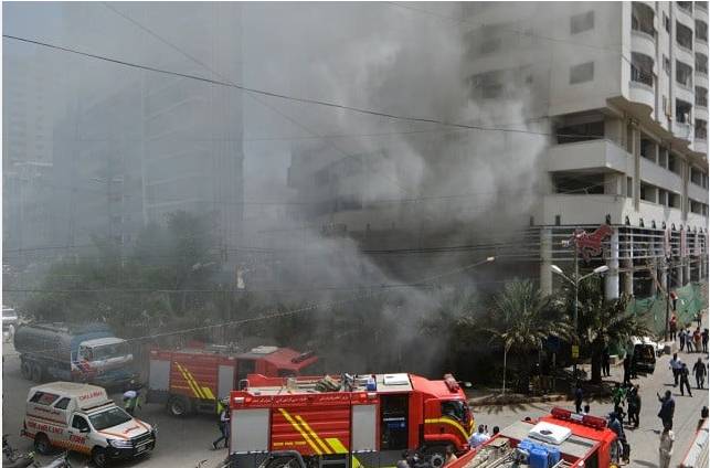 Record gutted as fire breaks out in SEPRA office in Karachi