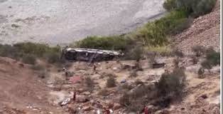 37 dead after bus plunges into ravine in southern Peru