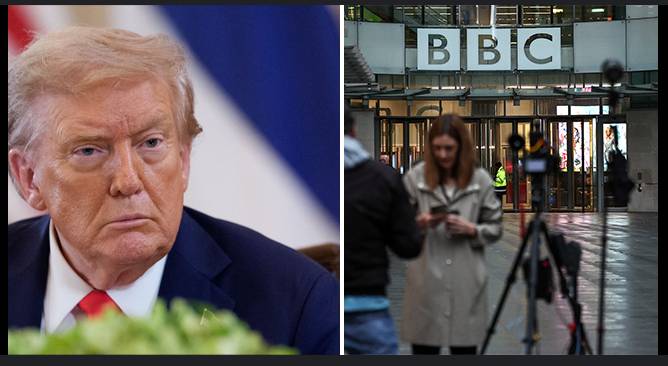 Trump claims 'obligation' to sue BBC over speech edit