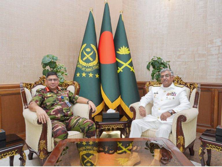 Naval Chief meets senior military leadership of Bangladesh, discusses regional maritime security