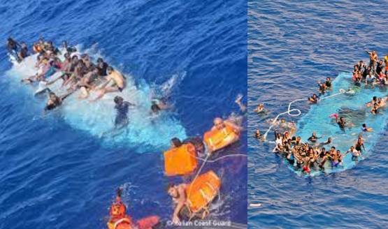 Four migrants killed as boats sink off Libya and Greece