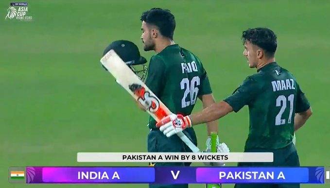 Pakistan Shaheens outclass Indian in Rising Stars T20 Asia Cup clash 