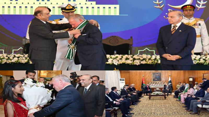 President confers Nishan-e-Pakistan upon Jordan King Abdullah II