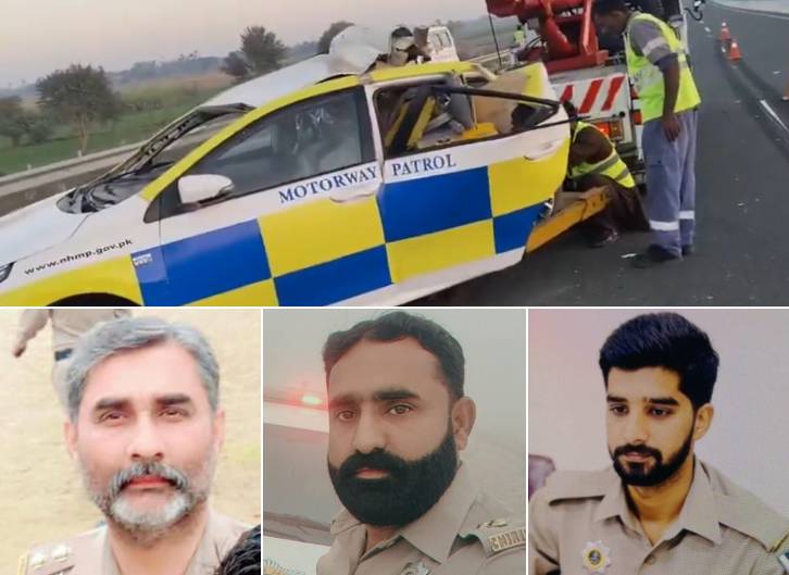 Three Motorway Police officers die in Uch Sharif smash