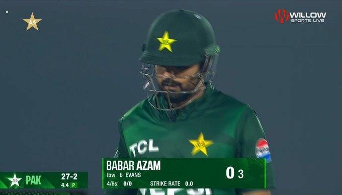 Babar Azam surpasses Shahid Afridi’s unwanted T20I record after another duck against Zimbabwe