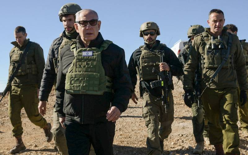 Netanyahu visits Israeli troops beyond Syria ceasefire line