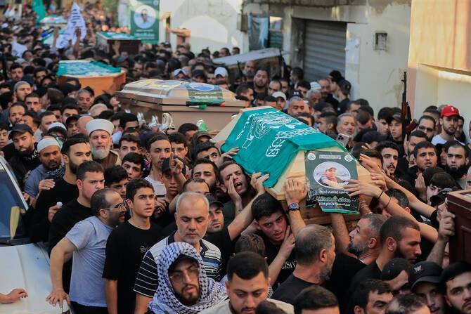 Israeli military says killed '13 Hamas terrorists' in Tuesday Lebanon strike
