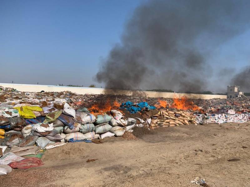 Customs destroys massive haul of banned and hazardous items