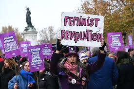 Thousands march in France to demand action on violence against women