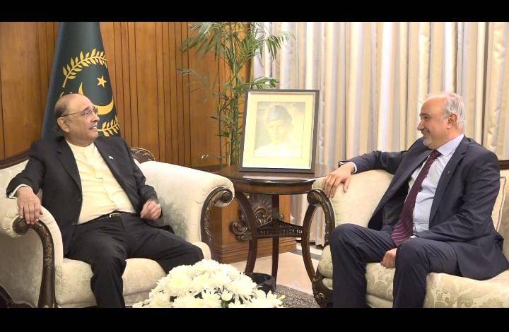 Ambassador-designate to Russia calls on President Zardari