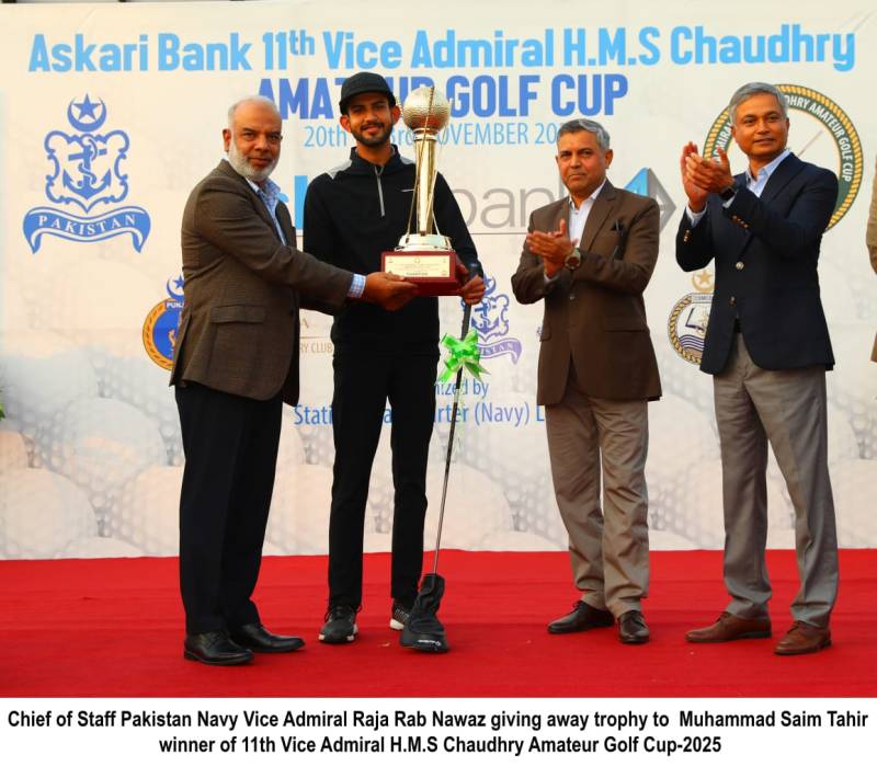 Saim Tahir lifts 11th Vice Admiral HMS Ch Amateur Golf Cup title