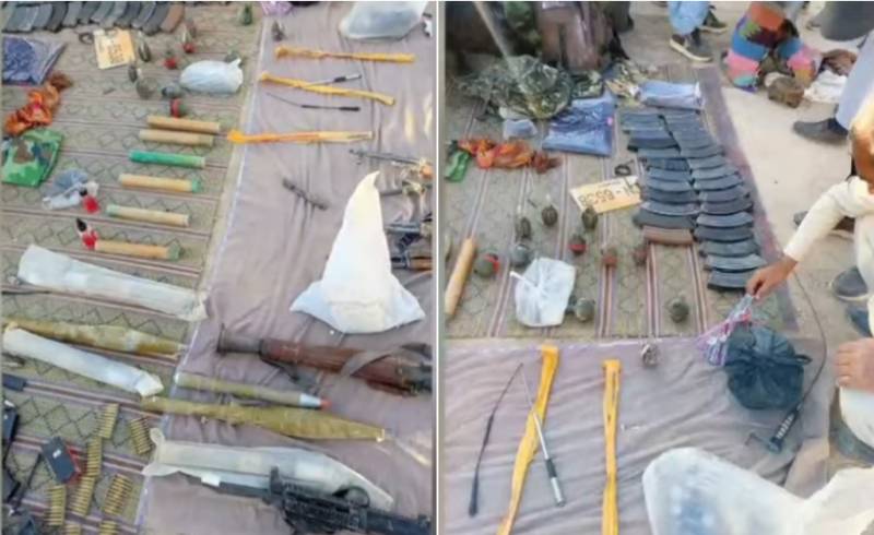 Five terrorists arrested, huge cache of arms seized in Ziarat
