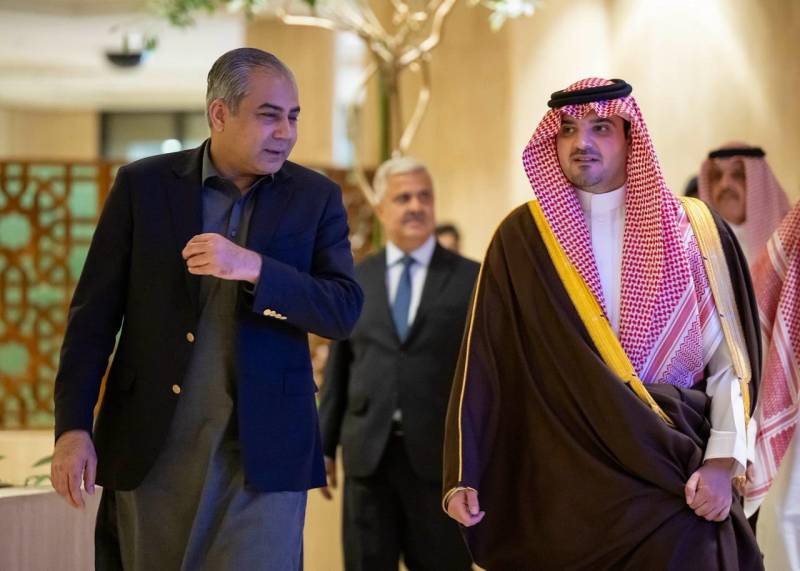 Mohsin Naqvi, Saudi Prince Abdulaziz hold talks on joint security measures