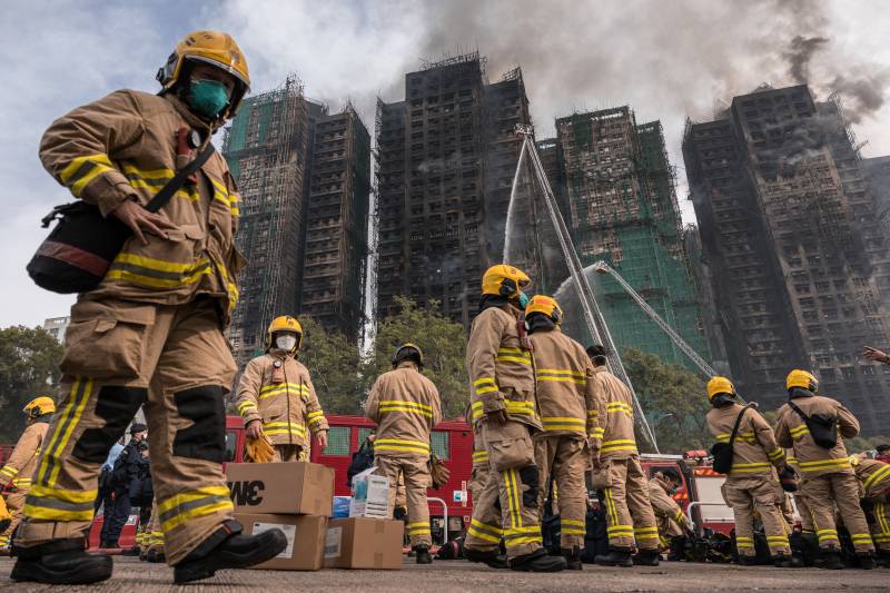 Toll in Hong Kong’s deadliest blaze rises to 128, scores still missing