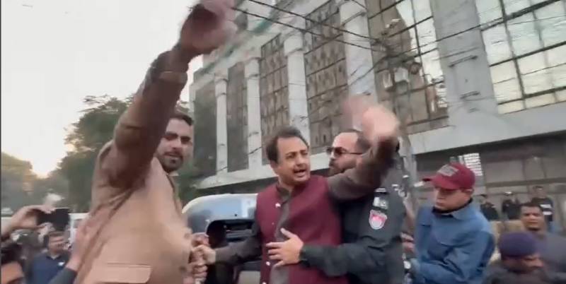 PTI protest in Karachi, Halim Adil, workers arrested