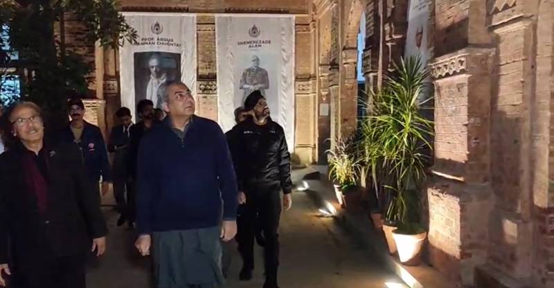 Naqvi visits NCA to inaugurate paintings, artworks exhibition