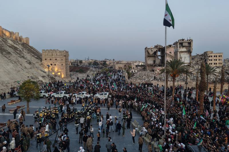Syria's Sharaa in Aleppo a year after fall of second city