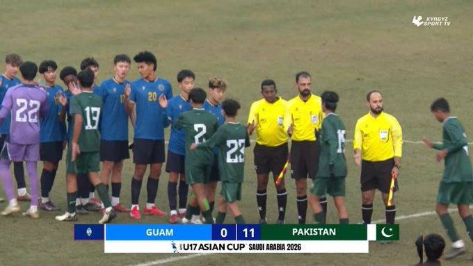 Pakistan U17 thrash Guam in AFC Asian Cup Qualifiers