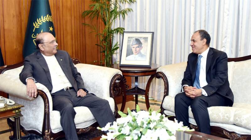 President Zardari calls for greater investment with Egypt in diverse fields