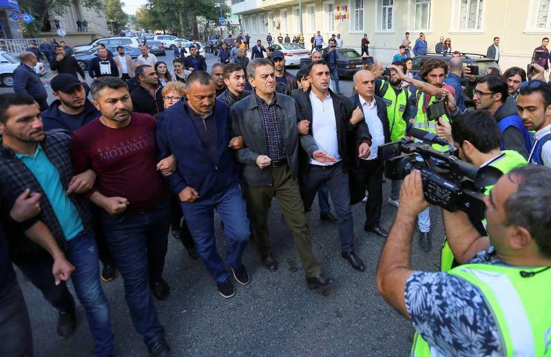 Azerbaijan detains opposition leader on coup plot charges: media