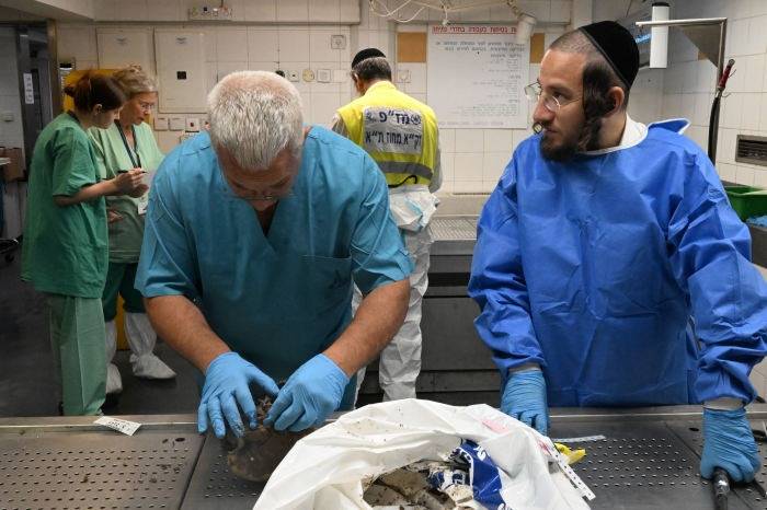 Israel says morgue preparing to examine 'elements' found in Gaza