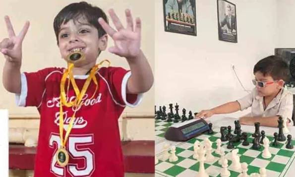 Indian boy earns official chess rating -- aged three