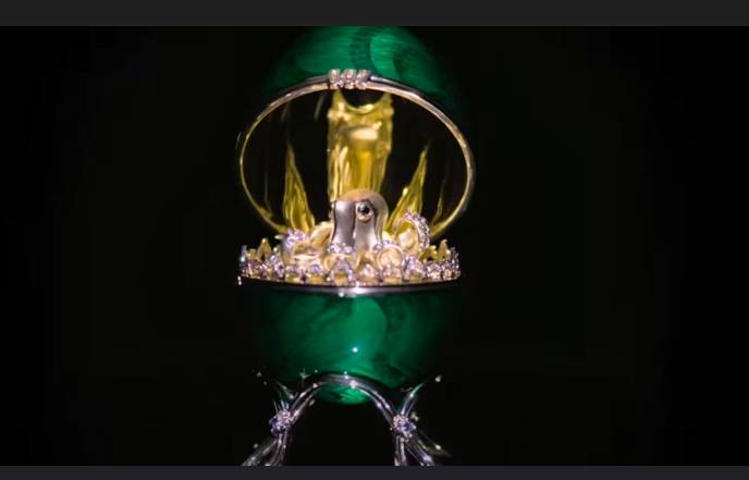 Thief swallows Faberge egg, caught before beating it
