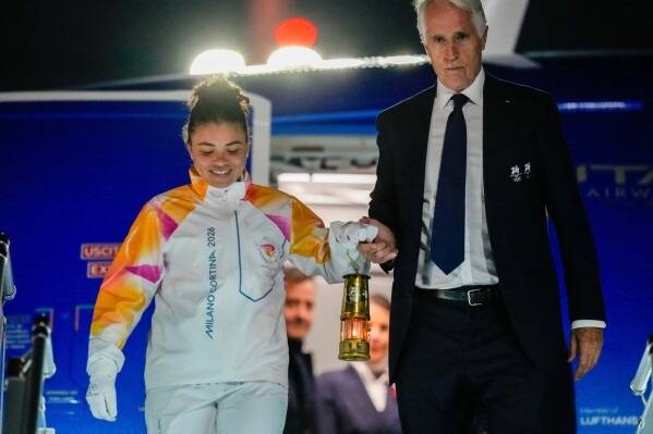 Italian president urges Olympic truce at Milan-Cortina torch ceremony