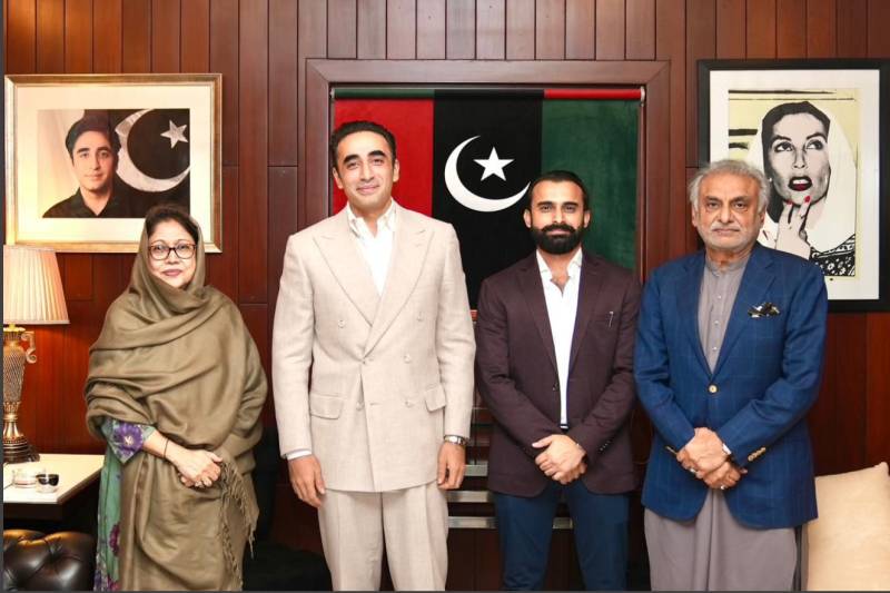 Nawab Wasan, other PPP leaders call on Bilawal, Faryal Talpur