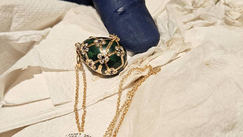 Police 'recover' Faberge egg swallowed by thief
