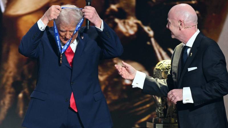 Trump all smiles as he wins FIFA's new peace prize