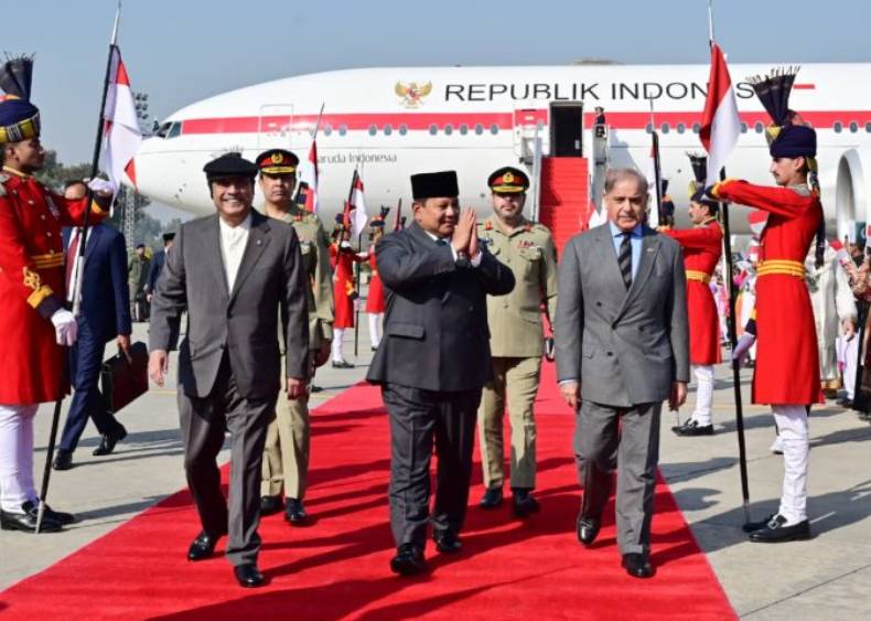 Indonesian President Prabowo lands in Islamabad on two-day official visit