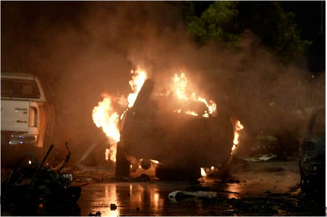 Ex-SSP Rao Anwar’s family escapes unhurt as car catches fire in Karachi