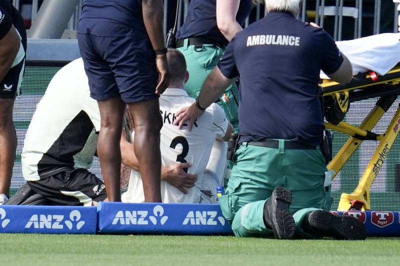 Tickner rushed to hospital as New Zealand bowl out West Indies for 205